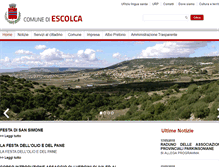Tablet Screenshot of comune.escolca.ca.it